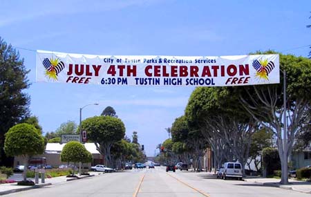 over-sized digital street banner