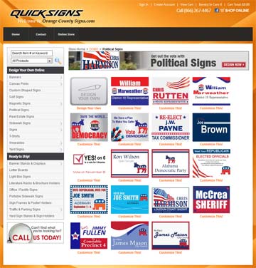 political signs page