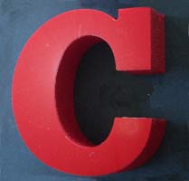 Foam letter with acrylic face high density form lettering for walls
